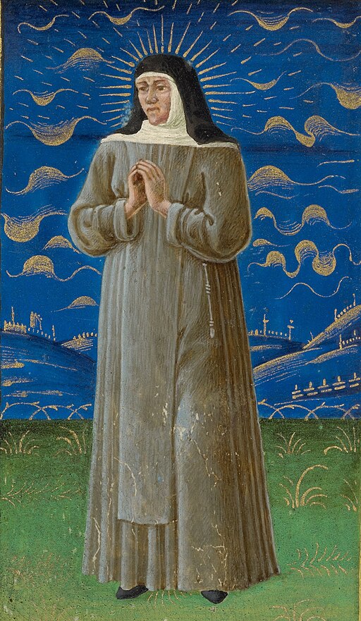 Guglielmo Giraldi (Italian, active 1445 - 1489) - Saint Catherine of Bologna - Google Art Project (cropped)