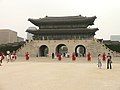 韓國景福宮的重檐庑殿顶城樓