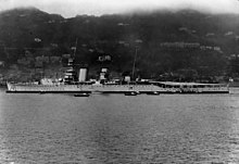 Vindictive in China after re-conversion into a cruiser, 1926