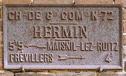 Hermin plaque de cocher.