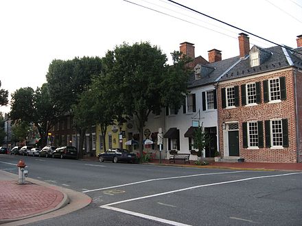 Fredericksburg's historic downtown