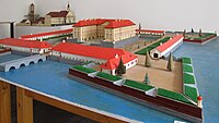 Městské muzeum na holíčském zámku, model zámku (autor Jozef Kuruc)