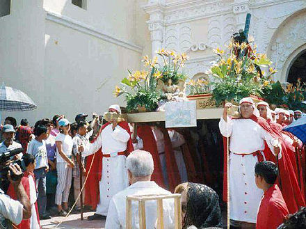 Roman Catholic Easter procession in Comayagua, Honduras