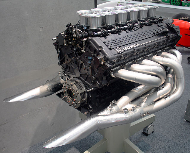 The Honda RA121E V12 engine.