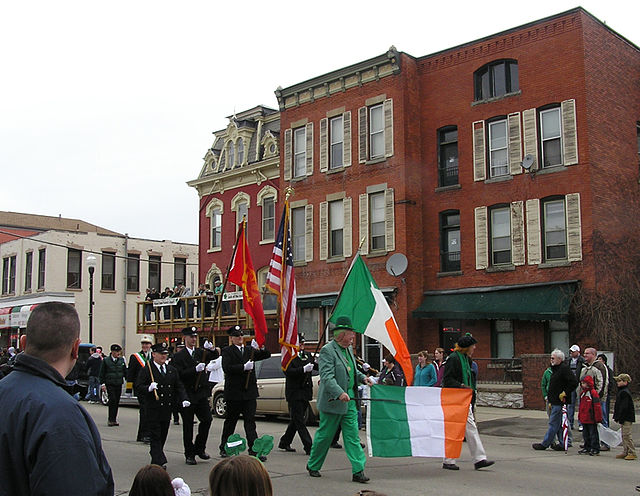 The 2011 Saint Patrick's Day parade in Hornell.