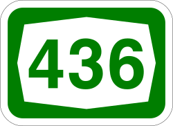 סמל כביש 436