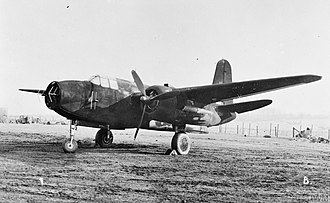 One effort to close the minimum range gap was to use a searchlight, as is the case on this Havoc mounting a Turbinlite in its nose. Note the Mk. IV antennas on either side. The Mk. IV guided the Havoc to close range and then the light was switched on, illuminating the target for other fighters to attack. IWM-MH5710-Havoc.jpg