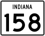 State Road 158 marker