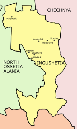 خريطة إنغوشيتيا