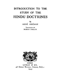 Introduction to the Study of the Hindu Doctrines