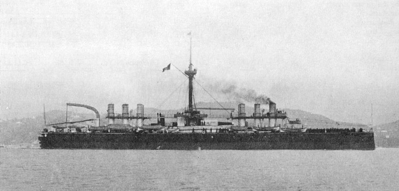 File:Italian battleship Italia (1880) at La Spezia 1897.jpg
