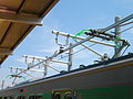 Thumbnail for File:JR East EV-E301 pantograph 01.JPG