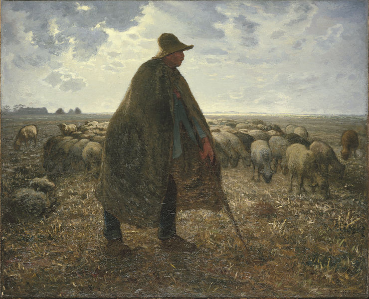 File:Jean-François Millet - Shepherd Tending His Flock - Google Art Project.jpg