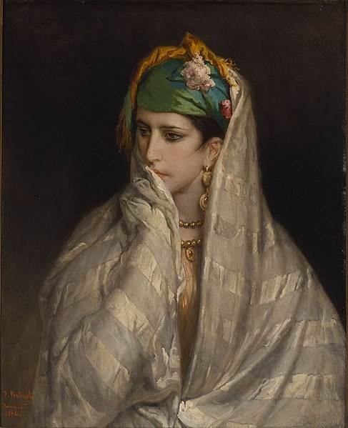 File:Jean-François Portaels - Portrait of a young North-African woman.jpg