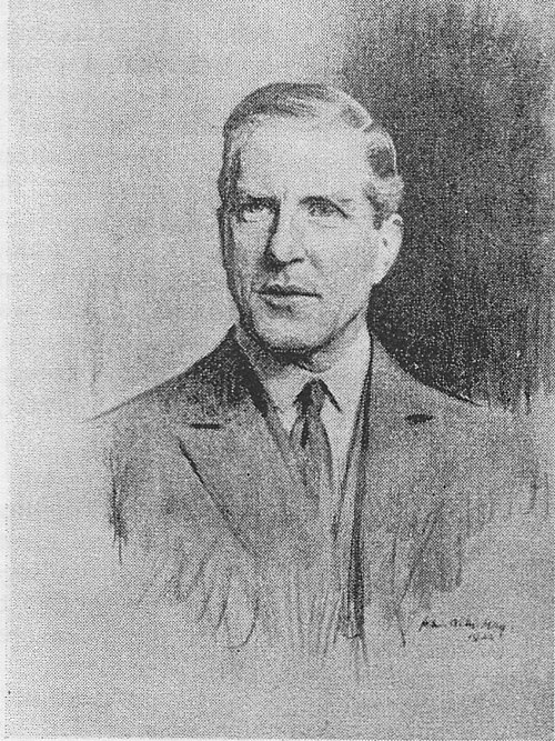 Joseph Watson, 1st Baron Manton. Portrait sketch by John A M Hay, 1923