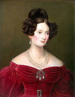Joseph Karl Stieler (attribuito) - Portrait of Ludovica Princess of Bavaria, Duchess in Bavaria.jpg