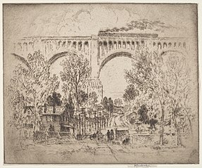 The Viaduct, D., L. & W. at Nicholson, Pa.