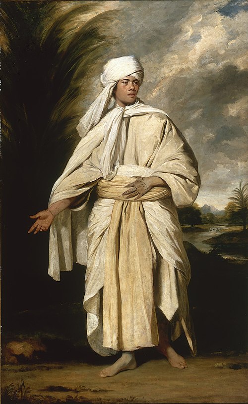 Portrait of Omai, a South Sea Islander who travelled to England with the second expedition of Captain Cook – Sir Joshua Reynolds, 1776