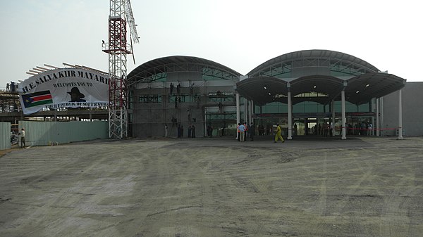 Juba Airport Terminal under construction.