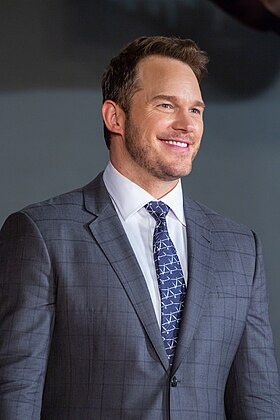 L'interprète d'Owen Grady, Chris Pratt, à la première japonaise de Jurassic World: Fallen Kingdom en 2018.