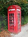 K2 telephone kiosk outside Ruskin Park, along Denmark Hill. [580]