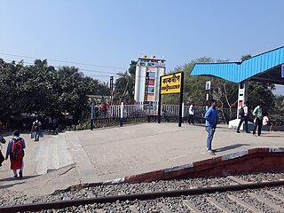 <span class="mw-page-title-main">Kakdwip railway station</span> Railway station in West Bengal, India