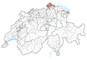 Lage des Kantons in der Schweiz