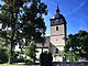 Kirche St. Nikolaus Schäftersheim mit Naturdenkmal Linde und Kriegerdenkmal.jpg