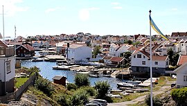 Klädesholmen on a perfect summer day.