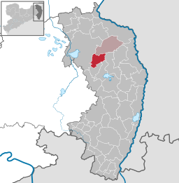 Läget för kommunen Kreba-Neudorf i Görlitz