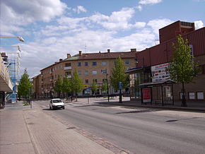 Kungsvägen i centrum av Mjölby, 20 de mayo de 2007.JPG