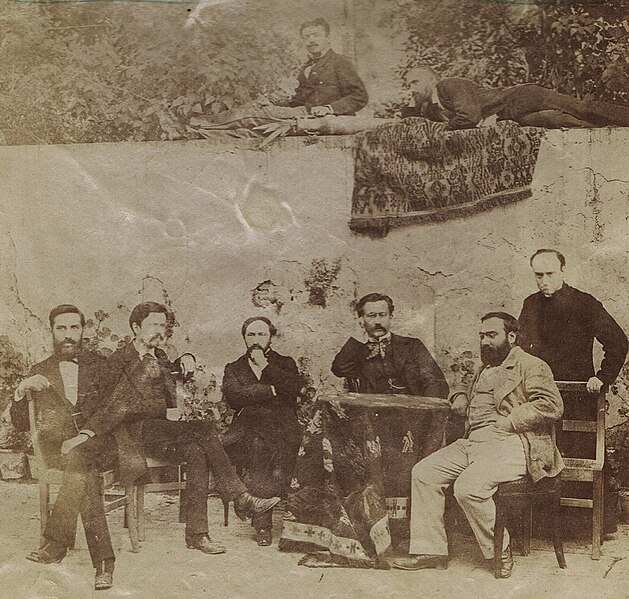 File:L'Ecole Française de Rome, avec Louis Duchesne, debout, à droite, vers 1873-1876.jpg