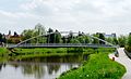 Čeština: Lávka Emila Pittera přes Vltavu ve městě České Budějovice, Jihočeský kraj. English: Emila Pittera Bridge over the Vltava river in České Budějovice, South Bohemian Region, Czech Republic.