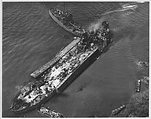 LST-480 on 22 May 1944. LST-480 following West Loch disaster.jpg