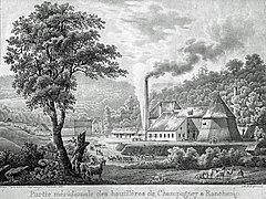 Le puits Saint-Louis dans les années 1820.