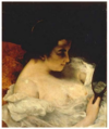 Mulher com espelho de Courbet (Basel) .png