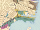 Map of the Jersey City terminal of the Lehigh Valley Railroad