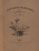 Paysages Maritimes (lithograph album cover), 1832–1840, Rijksmuseum