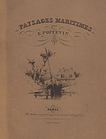 Paysages Maritimes (album di litografie- copertina), 1832–1840, Rijksmuseum