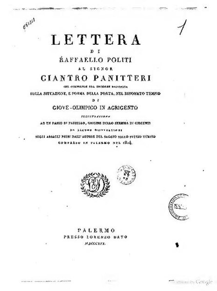 File:Lettera di Raffaello Politi al signor Ciantro Panitteri che comprende una opinione ragionata sulla situazione, e forma.pdf