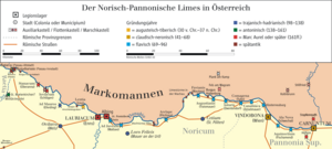 The Noric-Pannonian Limes in present-day Austria