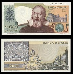 L.2,000 lire– obverse and reverse – printed in 1973