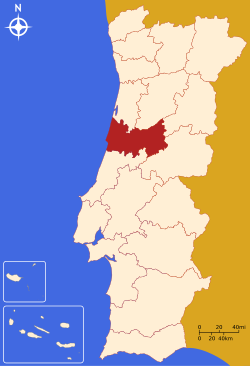 Distretto di Coimbra - Localizzazione