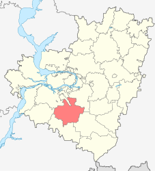 District de Krasnoarmejskij - Carte