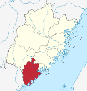 Locator map Zhangzhou in Fujian.svg