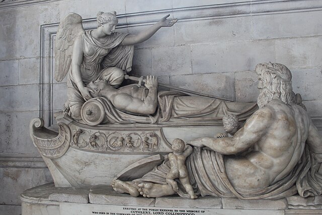 Memorial to Collingwood, St Paul's Cathedral, by Richard Westmacott
