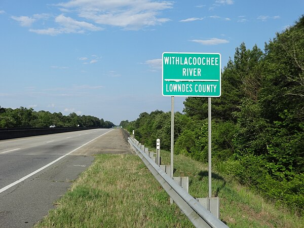 Image: Lowndes County line, US84EB