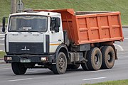 English: MAZ-5516 dump truck. Minsk, Belarus Беларуская: Самазвал МАЗ-5516. Мінск, Беларусь Русский: Самосвал МАЗ-5516. Минск, Беларусь