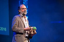 Maarten Steinbuch op de SingularityU The Netherlands Summit 2016 (29602294596) .jpg