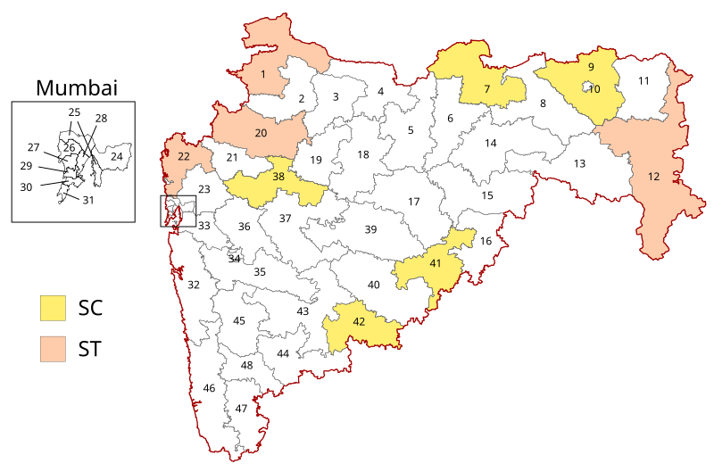 File:Maharashtra Wahlkreise Lok Sabha.svg